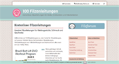 Desktop Screenshot of 100filzanleitungen.de