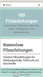 Mobile Screenshot of 100filzanleitungen.de